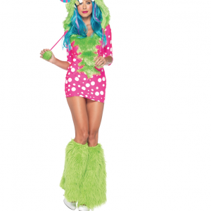 melody monster womens fur hood costume