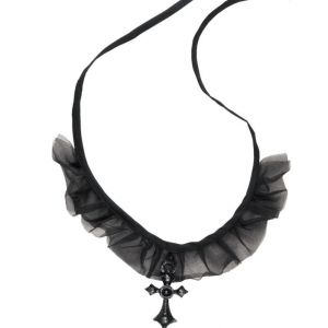 choker cross necklace